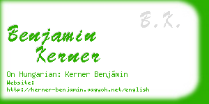 benjamin kerner business card